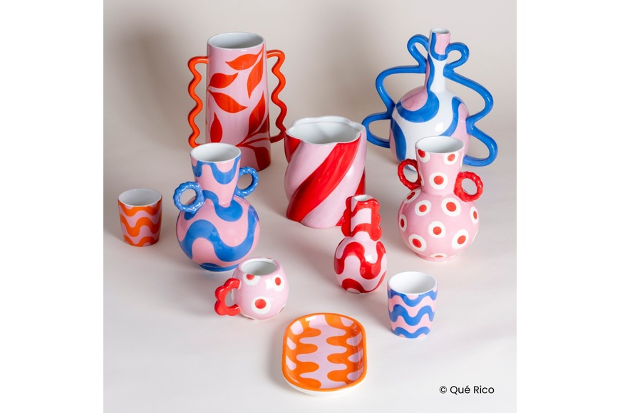 PLANT POT CAMILO - AMOR DEL COLOR - RED/PINK - 2 PLANT POT CAMILO - AMOR DEL COLOR - RED/PINK - 2