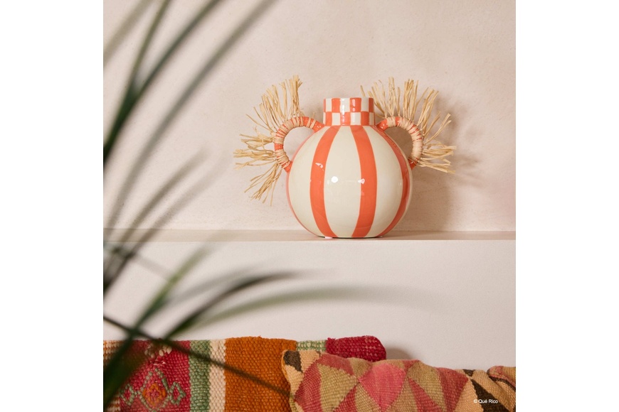 Vase Fernanda - Squares & Stripes - 1 Vase Fernanda - Squares & Stripes - 1