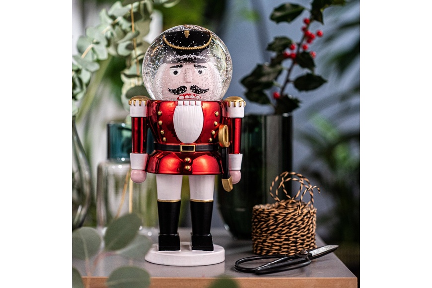 Snowglobe Nutcracker Red, 25 cm - The Giant Shiny - 2 Snowglobe Nutcracker Red, 25 cm - The Giant Shiny - 2