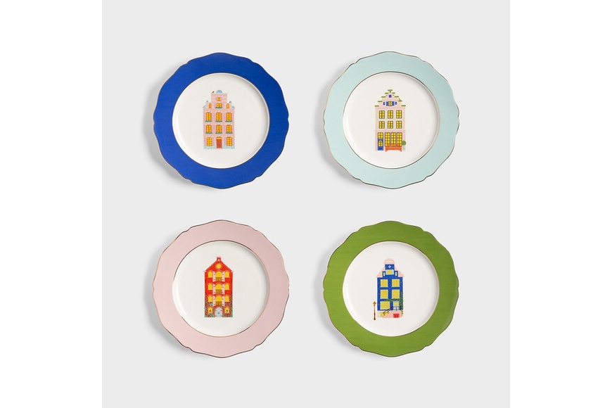 Plates Canal House Large Set Of 4