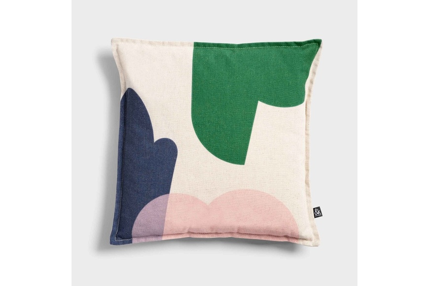 Square Cushion Collage - Green