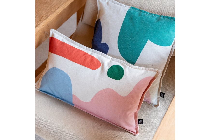 Rectangle Cushion Collage - Multicolor - 1