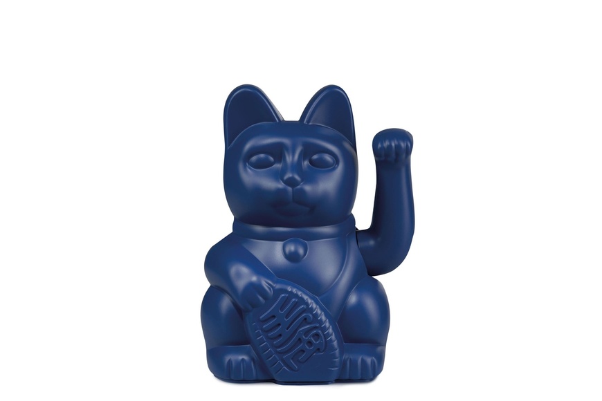 Lucky Cat - Dark Blue 8,5 x 10,5 x 15 cm