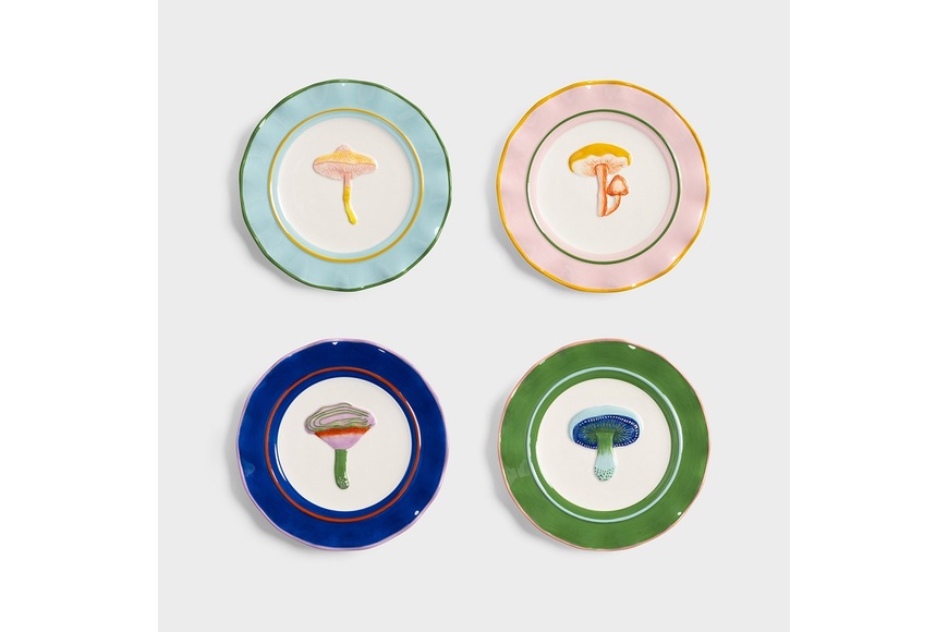 Plate Magic Mushroom Set Of 4