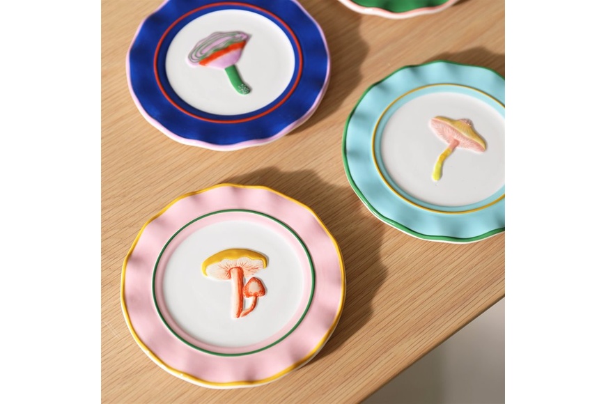 Plate Magic Mushroom Set Of 4 - 1