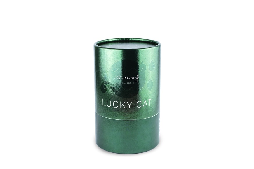 Τυχερή Γάτα Maneki Neko DONKEY σε Γυαλιστερό Πράσινο 15cm - 3