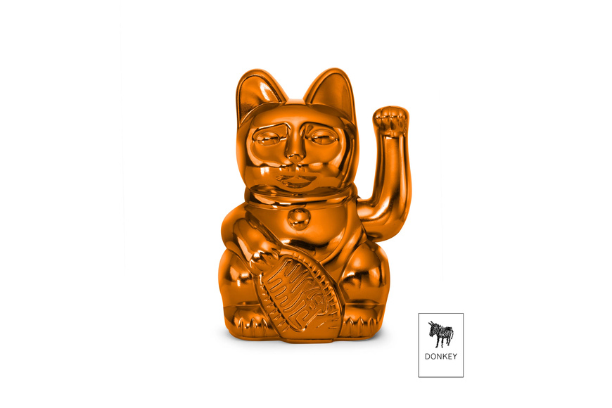 Lucky Cat Cosmic Edition Mars - Shiny Copper 8,5 x 10,5 x 15 cm