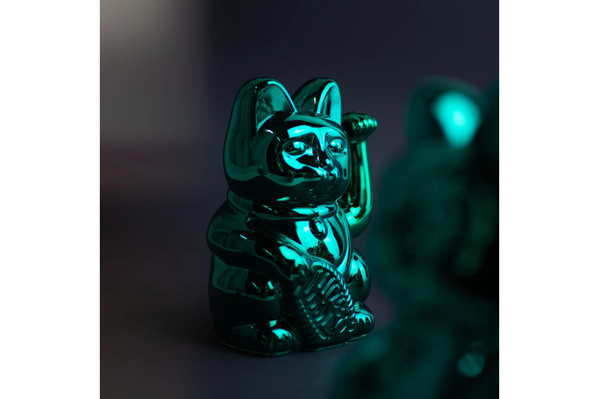 Τυχερή Γάτα Maneki Neko - Cosmic Edition Shiny Teal 15cm - 1 Τυχερή Γάτα Maneki Neko - Cosmic Edition Shiny Teal 15cm - 1
