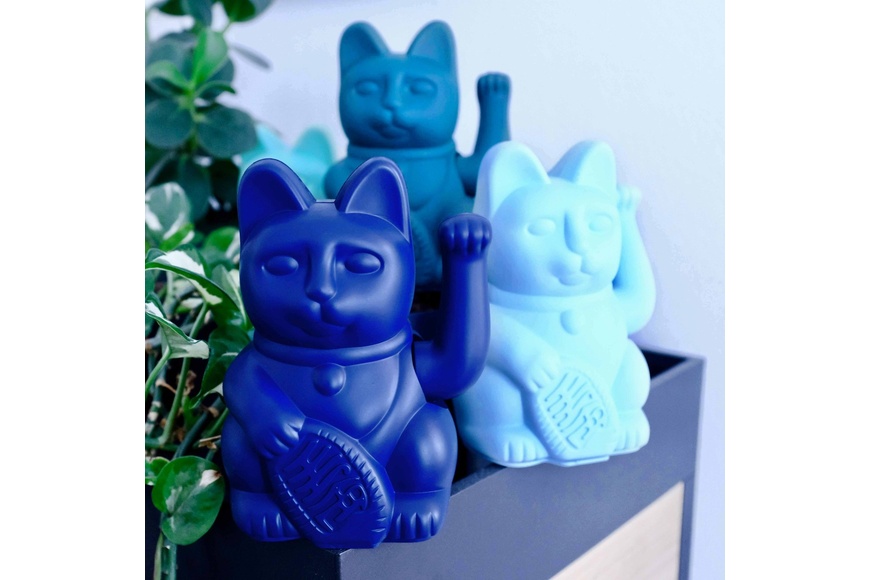 Τυχερή Γάτα - Σκούρο Μπλε 8,5 x 10,5 x 15 cm - 4