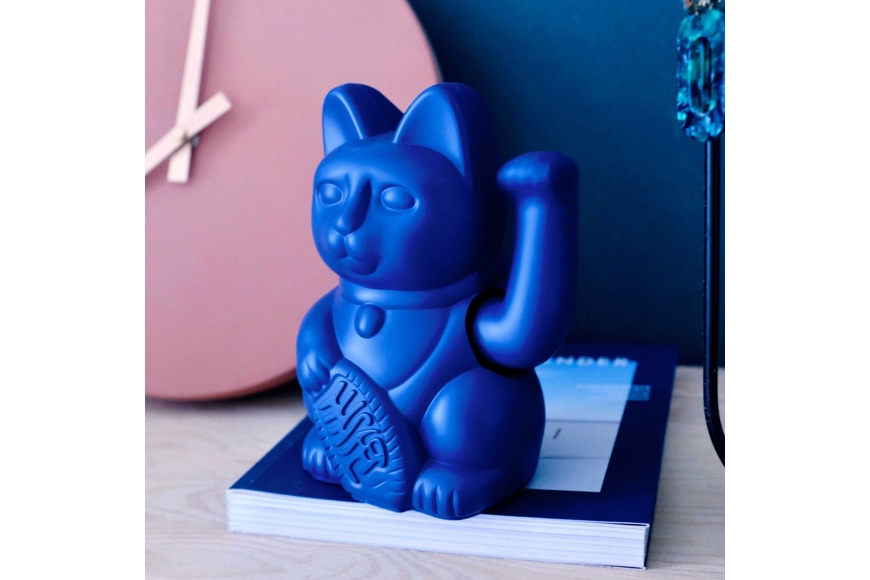 Lucky Cat - Dark Blue 8,5 x 10,5 x 15 cm - 6