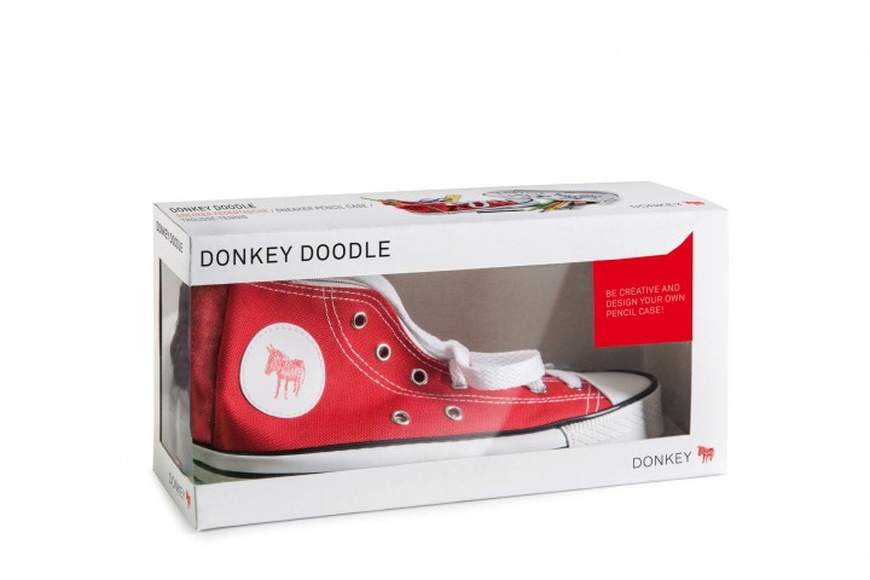 Pencil Case - Donkey Doodle Red - 3