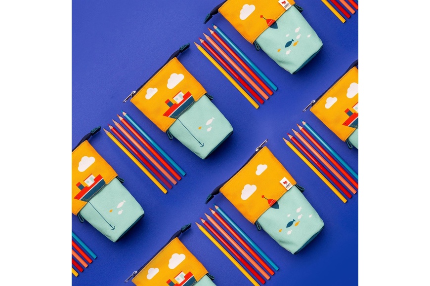 Pop Up Pencil Case 12 x 7 x 18 cm - Boat - 5 Pop Up Pencil Case 12 x 7 x 18 cm - Boat - 5
