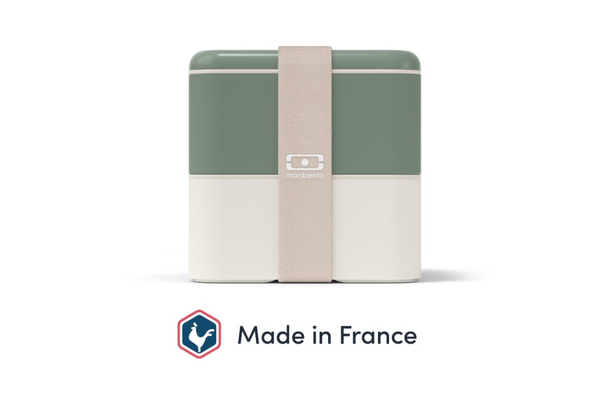 1.7L Δοχείο Φαγητού Monbento MB Square (PP) Made in France - Natural Green