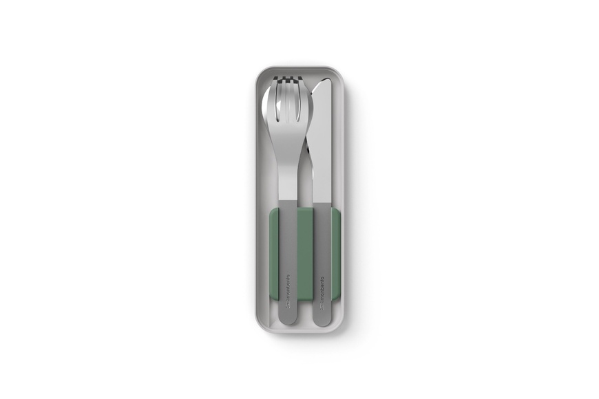 To-go cutlery set MB Slim Box - natural green
