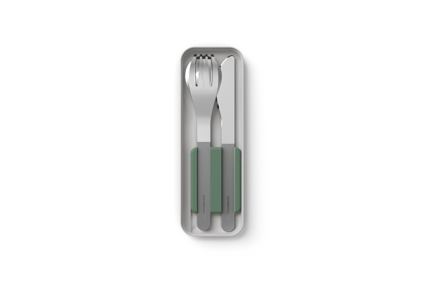 To-go cutlery set MB Slim Box - natural green To-go cutlery set MB Slim Box - natural green