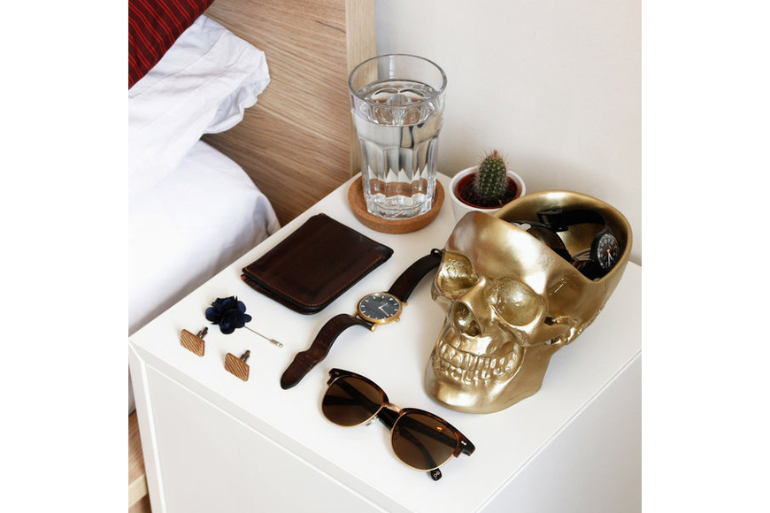 Skull Tidy - Gold - 3 Skull Tidy - Gold - 3
