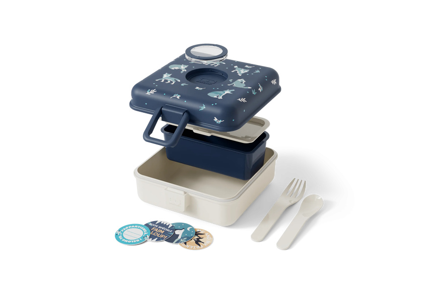 850ml Lunchbox MB Snacky - Wolf - 4 850ml Lunchbox MB Snacky - Wolf - 4