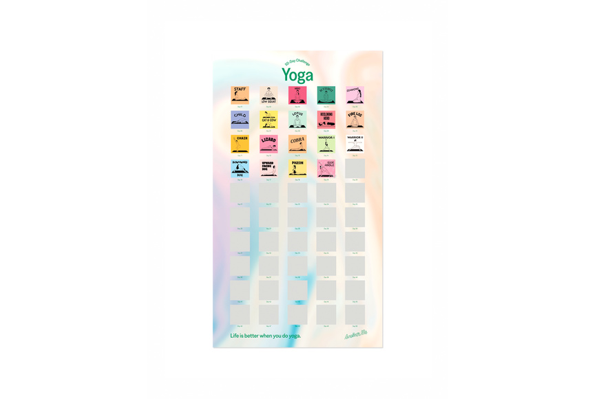 Αφίσα Ξυστή 70x40cm - 50 Day Challenge Yoga