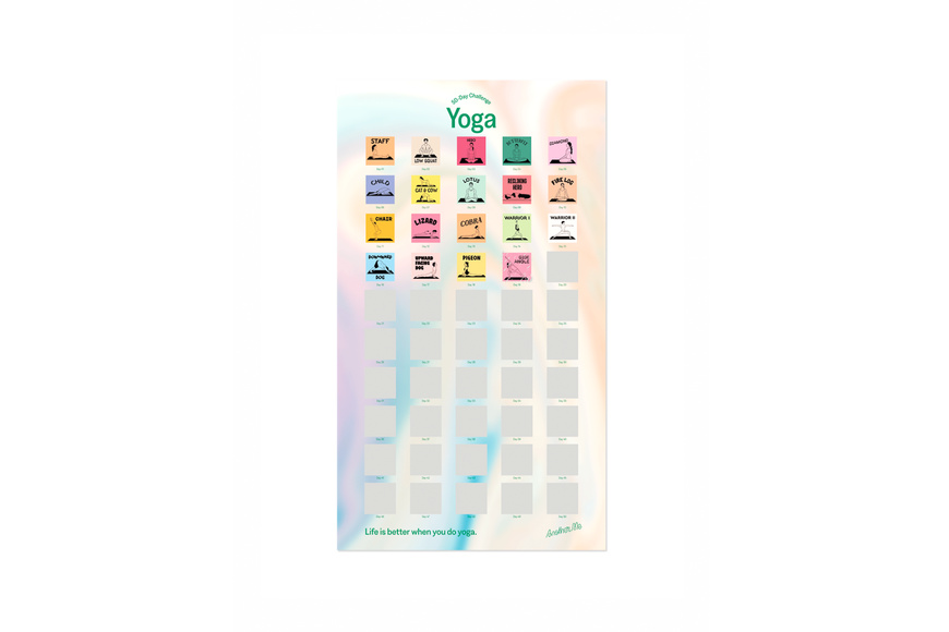 50 Day Challenge Poster - Yoga