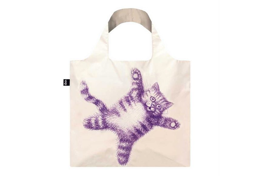 LOQI Τσάντα Recycled | ARMANDO VEVE - Flying Purr-ple Cat