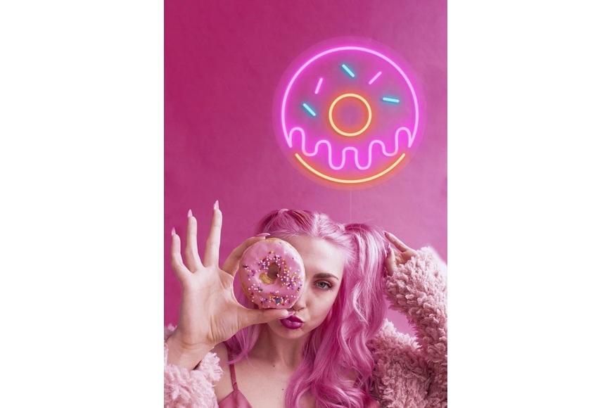 Donut Neon - Επιτοίχιο USB Φωτιστικό LED CANDY SHOCK, 40cm - 2 Donut Neon - Επιτοίχιο USB Φωτιστικό LED CANDY SHOCK, 40cm - 2
