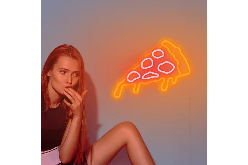 Επιτοίχιο USB Φωτιστικό Neon LED 40 x 25 x 0,55cm - Pizza - 1 Επιτοίχιο USB Φωτιστικό Neon LED 40 x 25 x 0,55cm - Pizza - 1