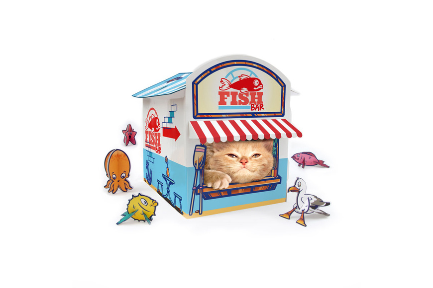 Παιχνίδι Γάτας Κιόσκι 36 x 38 x 44 cm Παιχνίδι Γάτας Κιόσκι 36 x 38 x 44 cm