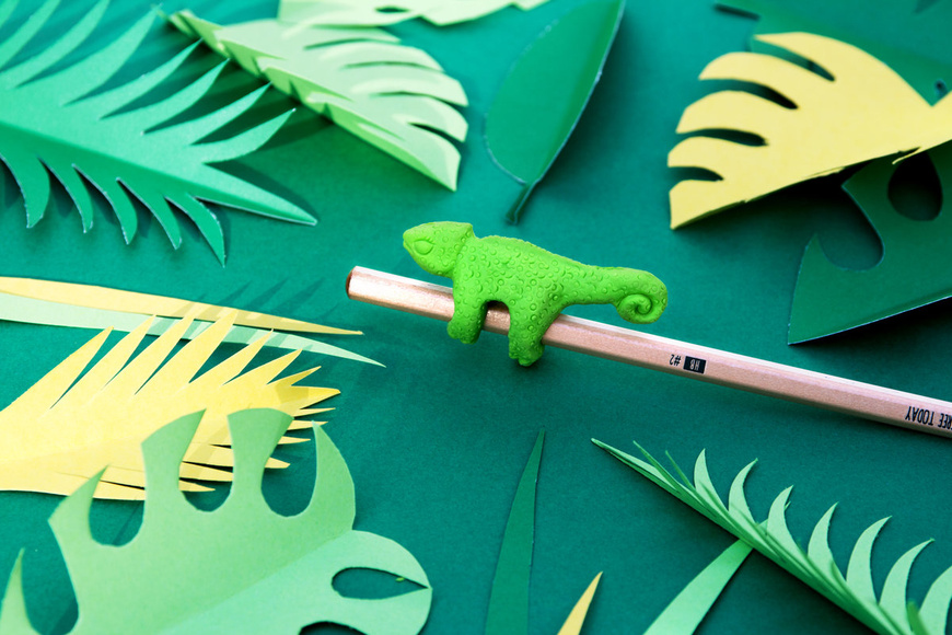 Pencil & Eraser Jungle - Chameleon - 2