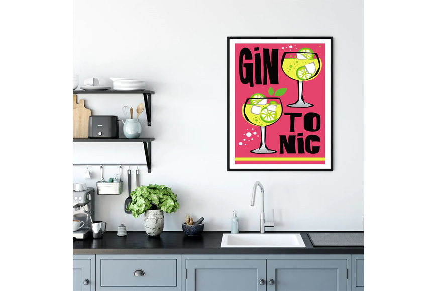 Print COCKTAILS - Gin Tonic - 30 x 40 cm - 1