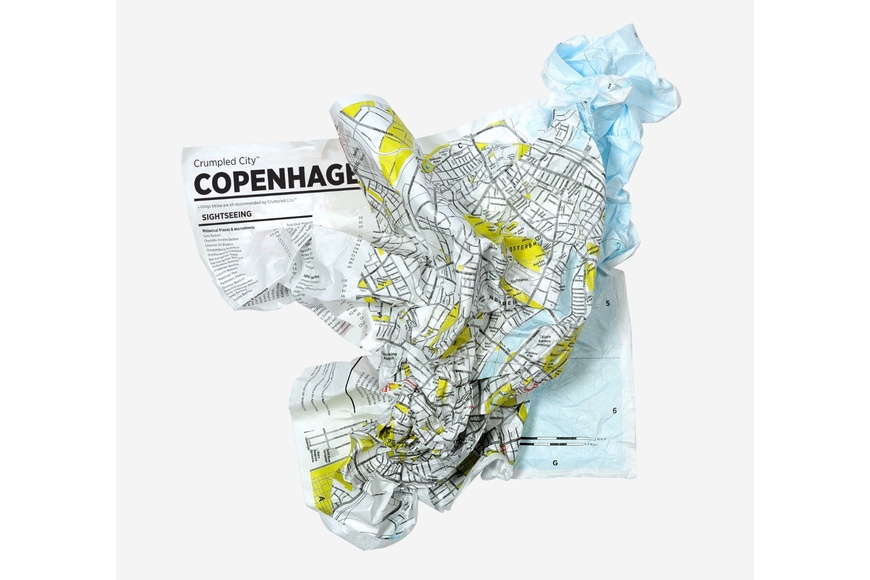 Crumpled City Map Paris - 1 Crumpled City Map Paris - 1