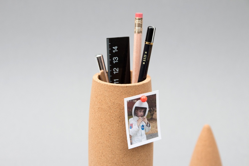 Cork Rocket Desk Tidy - 2