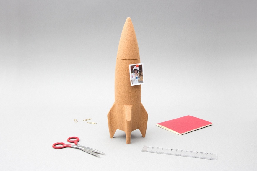 Cork Rocket Desk Tidy - 3