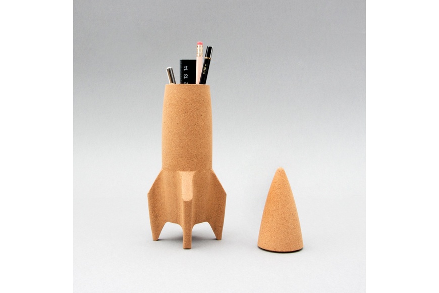 Cork Rocket Desk Tidy - 7