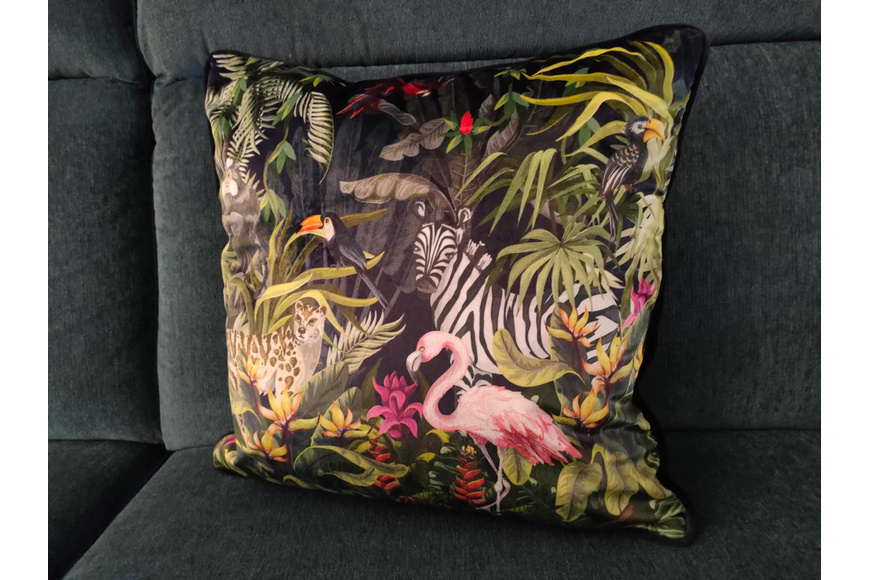 Cushion Botanical Flamingo - 45x45 cm - 1