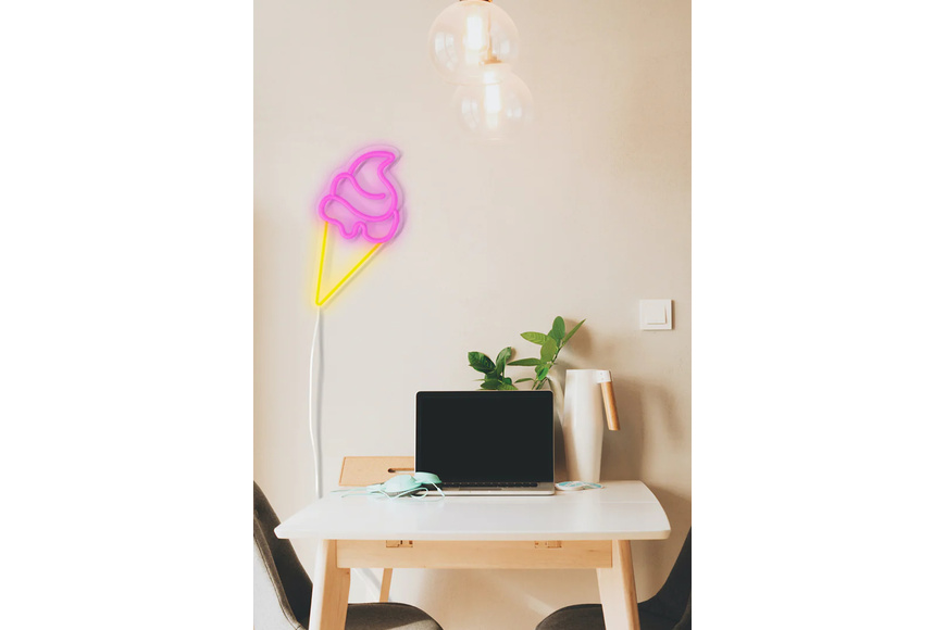 Ice Cream Neon - Wall LED USB Lamp CANDY SHOCK, 40cm - 1