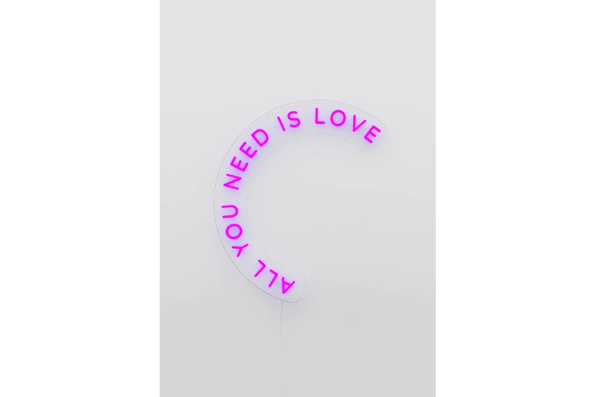 USB Neon LED 80 x 49,8 x 0,55cm - All you need is love