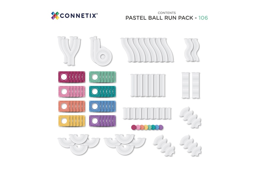 Pastel Ball Run Pack - 106 pcs - 2 Pastel Ball Run Pack - 106 pcs - 2