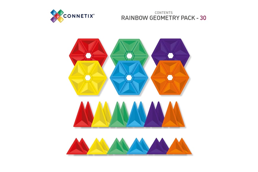 Rainbow Geometry Pack - 30 pcs - 2 Rainbow Geometry Pack - 30 pcs - 2