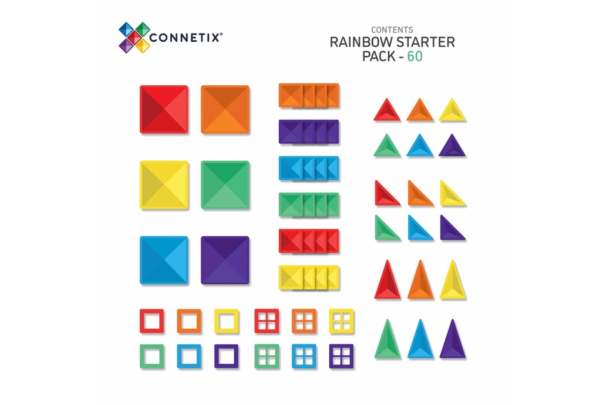 Rainbow Starter Pack - 60 Pcs - 3 Rainbow Starter Pack - 60 Pcs - 3