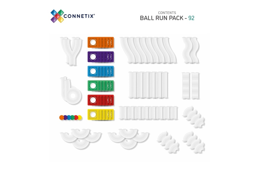 Rainbow Ball Run Pack - 92 Pcs - 2 Rainbow Ball Run Pack - 92 Pcs - 2