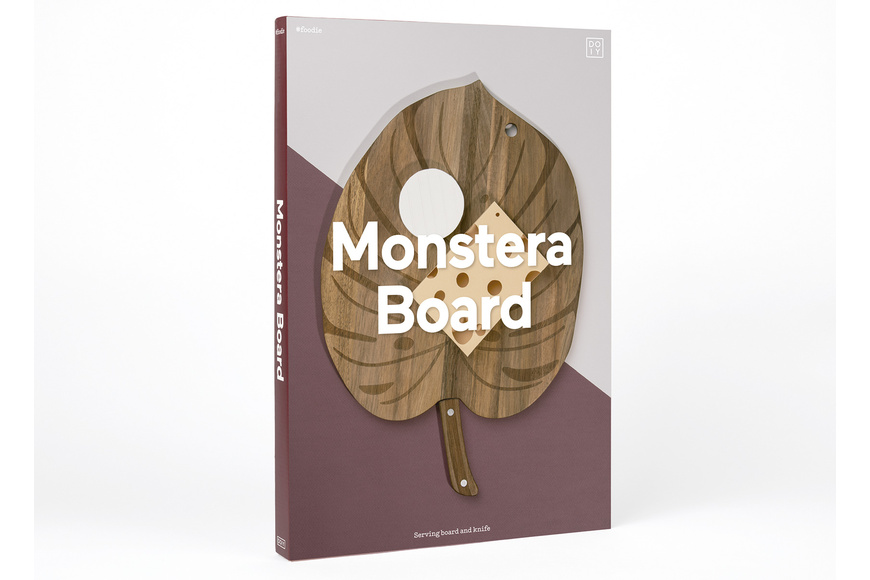 Cutting Board & Knife DOIY, 41cm - Monstera Board - 3 Cutting Board & Knife DOIY, 41cm - Monstera Board - 3