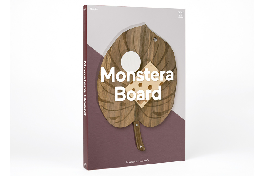 Επιφάνεια κοπής & Μαχαίρι DOIY, 41cm - Monstera Board - 3