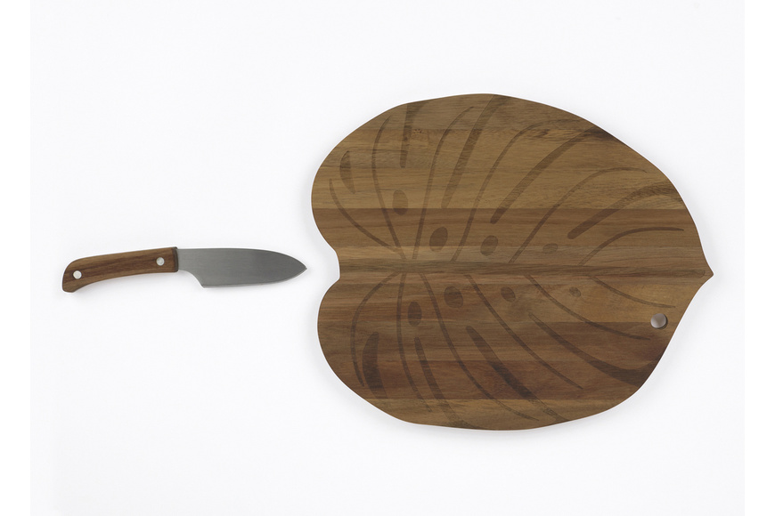 Cutting Board & Knife DOIY, 41cm - Monstera Board - 2 Cutting Board & Knife DOIY, 41cm - Monstera Board - 2