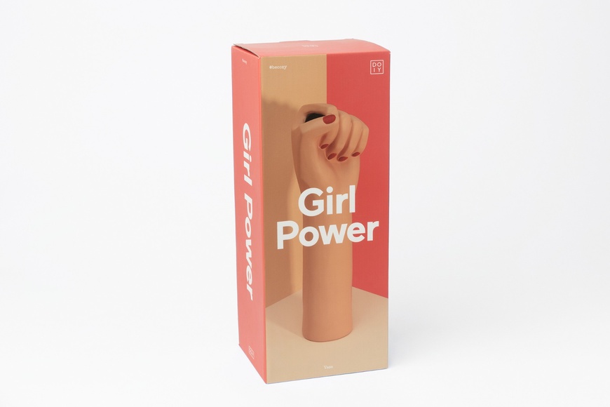 Girl Power Vase - Brown - 5