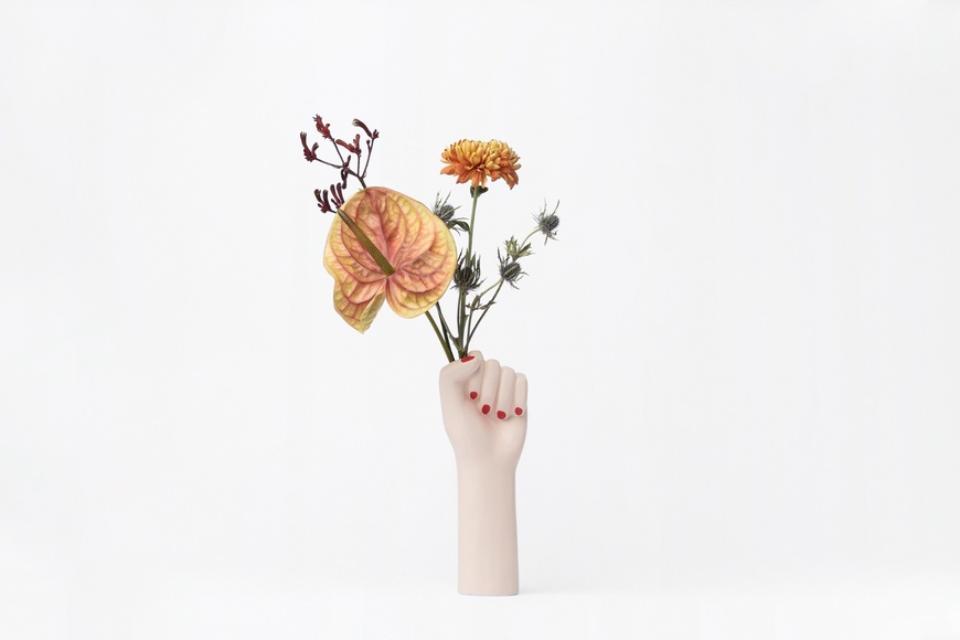 Girl Power Vase - White - 1