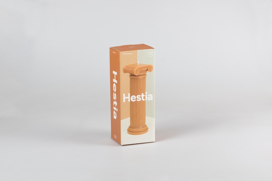 Κερί Κίονας Hestia - Τερρακότα - 2
