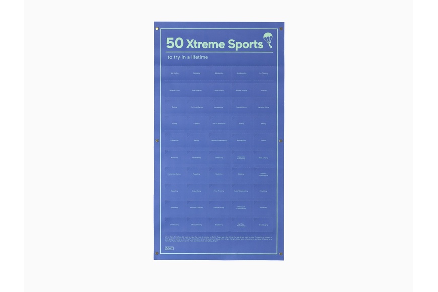 Αφίσα 50 Extreme Sports που πρέπει να δοκιμάσεις