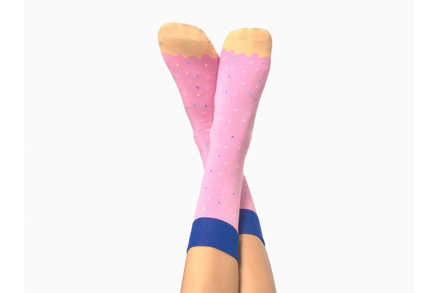Κάλτσες Ντόνατ Φούξια - 1