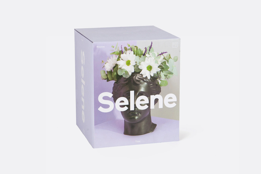 Vase Selene - Black 23,4cm - 3