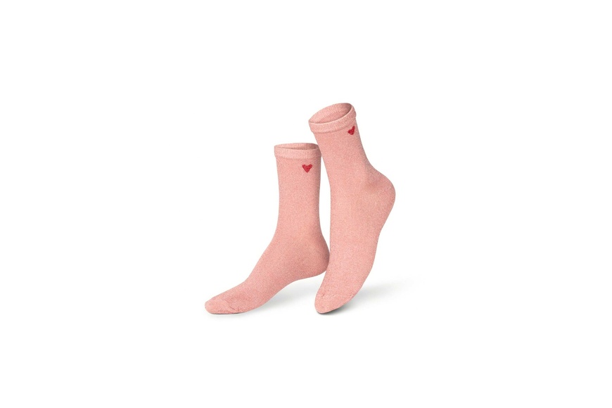 Socks - Pink Heart - 1
